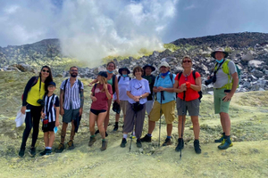 Adventure at the Sierra Negra Volcano and Sulphur Mines
