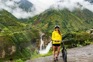 Excursão de Bicicleta em Baños, Equador: Aventura na Rota das Cachoeiras