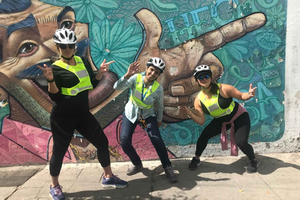 STADSTOCHT OP DE FIETS IN QUITO