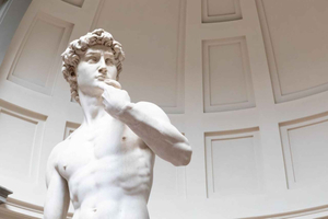 Florence : Visite de l'Accademia, première observation du David de Michel-Ange