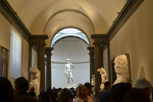 Florence : Centre ville, visite de l'Accademia et de la Galerie Uffizi