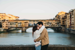 Florence : Photoshoot classique avec le pont Ponte Vecchio