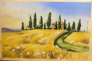 Florence : Cours d'aquarelle dans un atelier d'art local