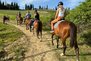 Randonnée à cheval et visite des vignobles au départ de Florence