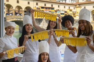 Pasta Class with Food, Unlimited Wine, and a View of the Ponte Vecchio