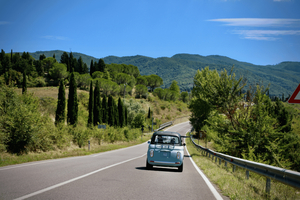 Florence : visite de la Toscane en véhicule électrique avec vin et déjeuner