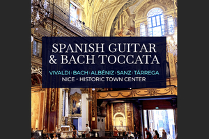 Billett til spansk gitar- og Bach-konsert i Église St-Jacques