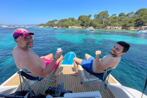 Mandelieu: Besuch und Aperitif mit dem Privatboot