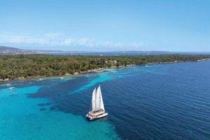 Marina Baie des Anges: Day trip with lunch on the Lérins Islands by catamaran