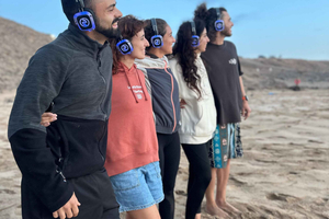 El Cotillo: Sunset Beach Yoga Session with Headphones