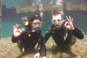 Scuba Diving Baptism in Caleta de Fuste