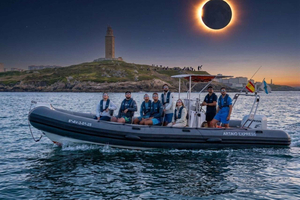A Coruña: Sonnenfinsternis vom Meer aus