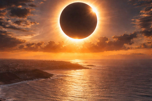 Depuis Saint-Jacques-de-Compostelle : Éclipse solaire totale 2026 face à l'Atlantique à La Corogne