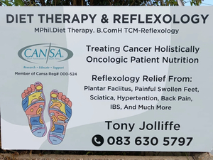 Tony's Diet Therapy and Reflexology. Treating Cancer Holistically