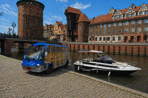 Gdańsk: Private Electric Cart City Tour & Cruise