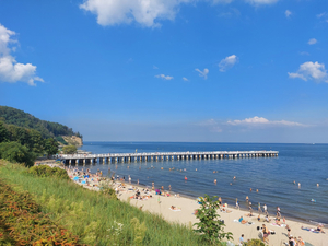 Plaża przy Letniej Scenie Teatru Gdyńskiego