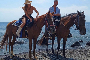 Akrotiri : excursion guidée à cheval vers une plage