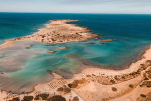 Excursión familiar privada de un día a la playa de Elafonisi y Agia Sofia
