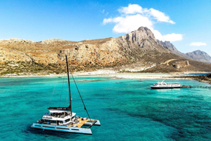 Excursión en catamarán a Balos y Gramvousa: comida, bebida y traslado
