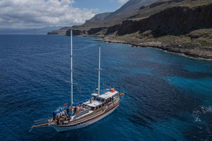 Fra Chania: Gulet-krydstogt til Balos & Gramvousa med frokost