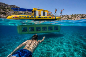 Faliraki: all-inclusive cruise naar de baai van Anthony Quinn en de grotten