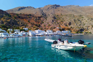 From Chania: Guided Tour to Loutro (Boat tickets Included)