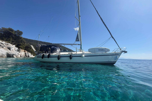 Da Skopelos: giornata rilassata in barca a vela aperta con nuotata e SUP