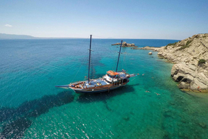 Depuis le port de Kos : croisière et visite de 3 îles