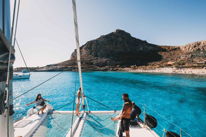 Kissamos: Balos & Gramvousa luksuskatamaran sejltur