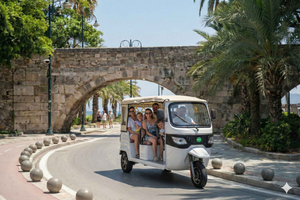 Kos : visite panoramique en tuk-tuk avec vues pittoresques