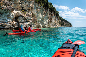 Lefkada: Kajaktur i den blå grotte med en smag af Grækenland