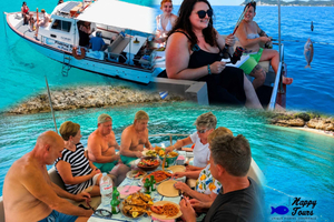 Lefkimmi: viaje de pesca en un grupo pequeño con comida recién cocinada