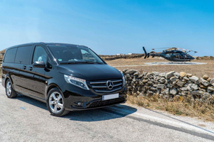 Servicio privado de traslado al aeropuerto y puerto de Mykonos
