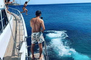 Mykonos : Croisière sur les îles de Delos et de Rhénia avec repas barbecue