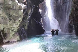 Rethymno: Canyoning-tur i Kourtaliotiko-slugten