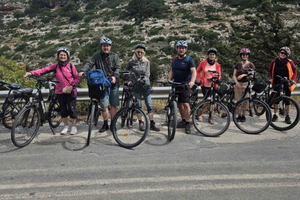 Réthymnon : visite guidée en vélo électrique des gorges de Mili et boissons sans alcool