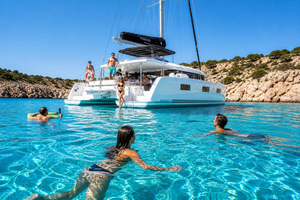 Rhodes: All-Inclusive Catamaran Cruise with Lunch and Drinks