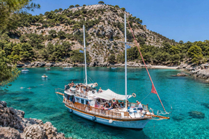 Rhodos: All inclusive-sejltur med frokost, drikkevarer og transport