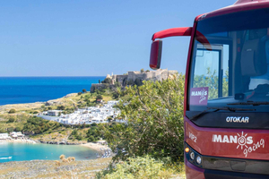Rhodes : transfert matinal facile vers Lindos avec 4 h de temps libre