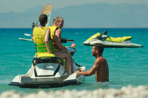 Rhodes: Rodos: Jännittävä vesiskootterikokemus