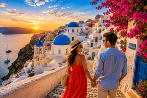 Santorini: tour completo por la isla con atardecer y guía local