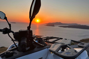 Santorini: Guided ATV Tour with Wine Tasting