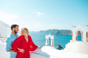 Santorini Private Photoshoot - Blue Domes & Videos