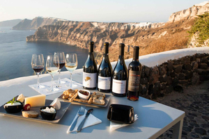 Santorini: Tre vingårde og en bryggeritur med smagsprøver