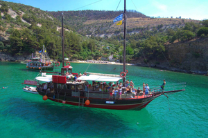 Thassos: dagcruise met barbecue en zwemstops