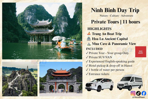 From Hanoi - Private Ninh Binh Tour Through Caves by Boat