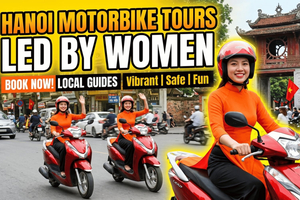 Hanói: tour fotográfico privado en moto con guía femenina