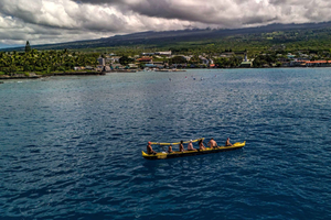 Bahía de Kailua: paseo en canoa con balancín y datos culturales
