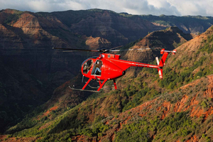 Kauai: vuelo en helicóptero Hughes 500 para 4 pasajeros sin puertas.
