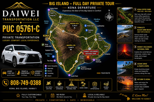 Kona: tour privato di Big Island tra vulcani e spiagge